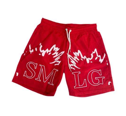 Red SMLG Shorts