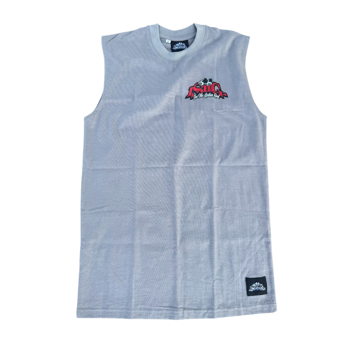 Cut off sleeve Gray SMLG T-Shirt