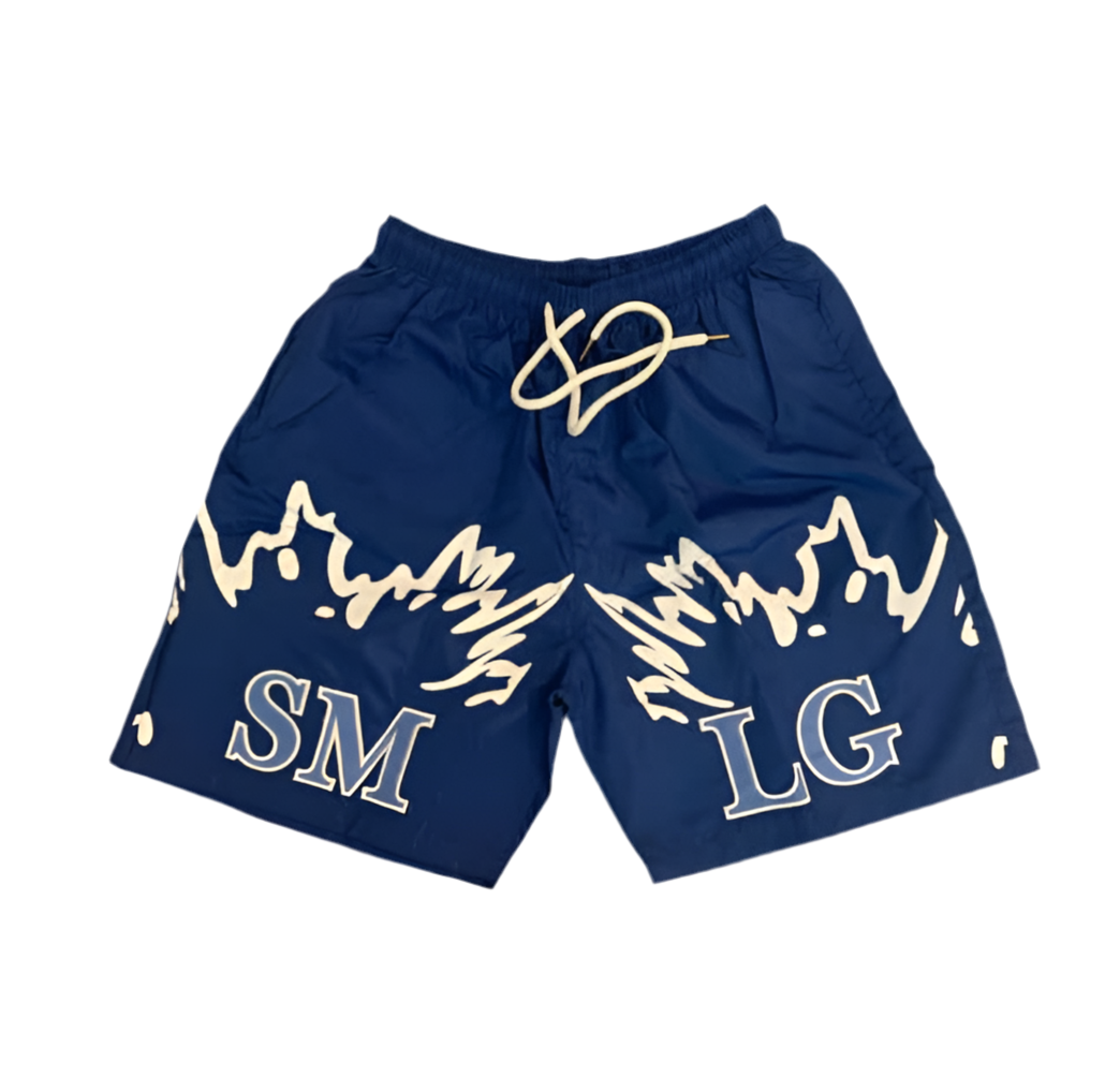 Blue SMLG Shorts