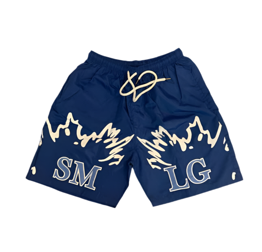 Blue SMLG Shorts